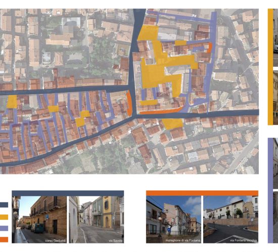 Analisi vie principali e piazze per progetto di recupero e conservazione centro storico del comune di San Salvo