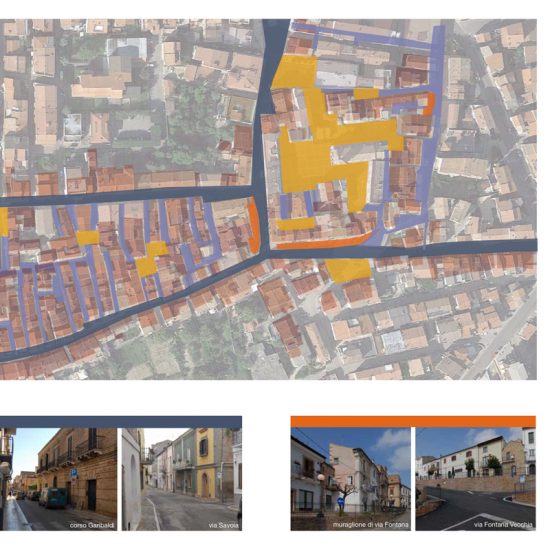 Analisi vie principali e piazze per progetto di recupero e conservazione centro storico del comune di San Salvo
